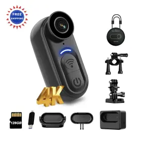 Vd02-4k-128gb Sixbondscam 4k Mini Body Camera 128g Thumb Size Wearable Action Cam Hands Free
