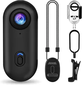 Sixmou 313104011019 I3 4k Thumb Action Camera Tiny Size Mount Anywhere Small Body With Spr