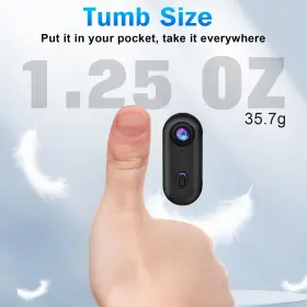 Sixmou 792684924436 I3 4k Thumb Action Tiny Size Mount Anywhere Small Body With Spring Clip #2