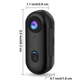 Sixmou 792684924436 I3 4k Thumb Action Tiny Size Mount Anywhere Small Body With Spring Clip #3
