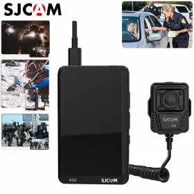 Sjcam 972476160691 A30 Wifi 16x Zoom 1080p Police Body Camera Action Law Enforcement Recorder