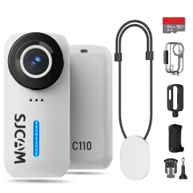 C110-magnetic Sjcam 4k Pocket Camera Action Video Cam Waterproof Wearable Vlogging