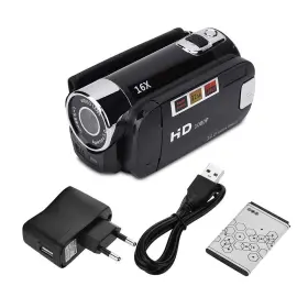 Socobeta2t3ou7c1gg-01 Socobeta Vintage Full Hd Camcorder Video Camera For Business And Travel Black Eu