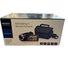 Sony 027242274198 Handycam Hdr-cx260v 16gb Hd Camcorder Soft Carrying Case Bundle With Box