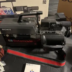 Bmc-550 Sony Betamovie Ccd Video Camera Camcorder With Extras Tested Working #2