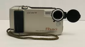Ccd-cr1 Sony Ruvi Handheld Display Video Camera Recorder Silver Tested And Ready #2