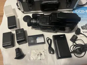 Ccd-f35 Sony Vintage Color Video 8 Camera Handycam- Powers On No Rec New Battery #3