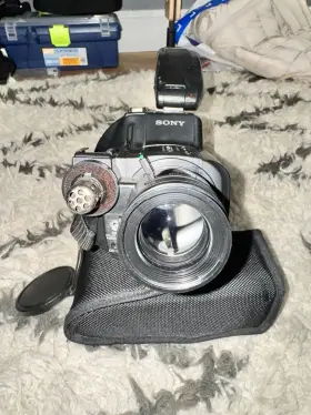 Ccd-f73 Sony Handycam Video 8 Black Read Description #3
