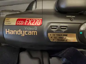 Ccd-fx270 Sony Handycam Video 8 Camera Recorder And Extras Tapes Cam Corder Lot #2