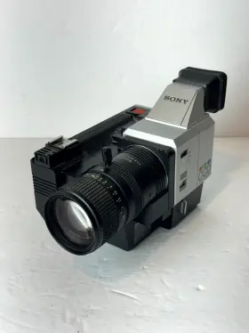 Ccd-g5 Sony Compact Video Camera Silver Black With Sonopotar 1 1.4 F 12-72mm