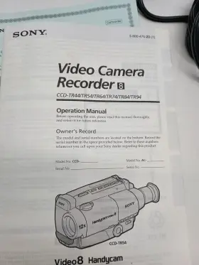 Ccd-tr54 Sony Ccd-tr45 Vintage 1995 Video 8 Handycam #2