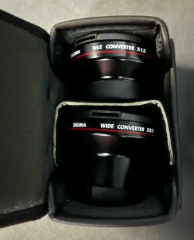 Ccd-tr50e Sony Handycam Video 8 Camcorder With Sigma Lens Set And Carry Case #2