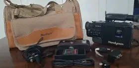 Ccd-v30e Sony Ccd-v3 Handycam Recorder For Parts Not Working And Vtg Macgregor Padded Bag