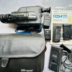 Ccd-f77 Sony Ccdf77 Handy Cam Video Camera Recorder With Accessories As Is