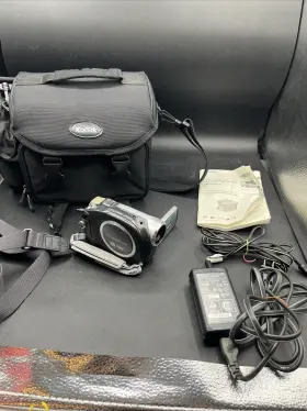 Dcr-dvd203e Sony Handycam Camcorder With Power Cord In Case