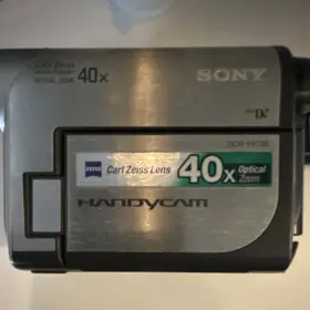 Dcr-hc38e Sony Handycam Minidv Camcorder Silver 40x Optical Zoom