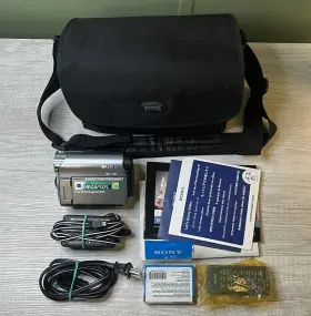 Dcr-hc62 Sony Mini Dv Camcorder Battery Ac Adaptor Charger Manuals Tested