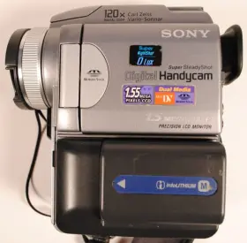 Dcr-pc115 Sony Digital Video Camera Recorder Remote Battery Straps Parts/repair