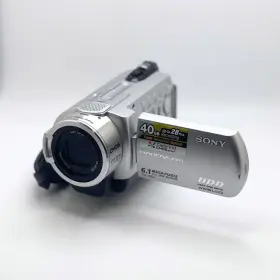 Dcr-sr300 Sony Handycam Digital Video Camera Silver Dock 1x Battery And Charger