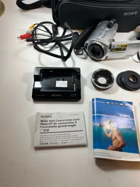 Dcr-sr62 Sony Handycam Digital Video Camera With Bag Charger Charging Stand Etc #2