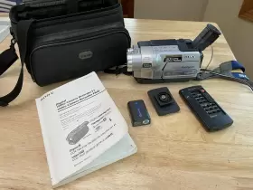Dcr-trv350 Sony Digital 8 Tape Handycam - Silver Tested Manual Bag No Tapes #2