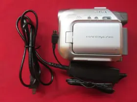 Dcrhc32wb Sony Dcr-hc32 Camcorder Silver With Charger Stuck Cassette Door For Parts