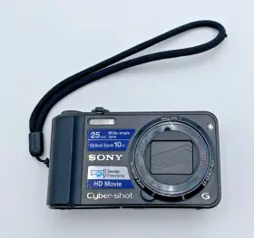 Dsc-h70 Sony Cyber-shot 10x Optical Zoom 16.1mp Lens G Black Digital Cam C