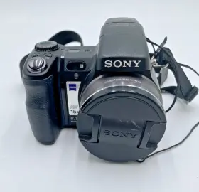 Dsc-h9 Sony Cyber-shot 15x Optical Zoom 8.1mp Digital Camera Fair/no Battery