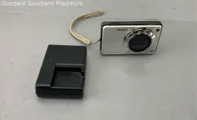 Dsc-w290 Sony Cybershot Silver Compact Digital Camera With Charger - Tested