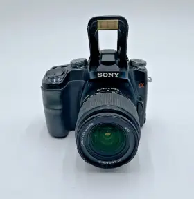 Dslr-a100 Sony Alpha Black Digital Camera With Battery 18-70mm Lens Fair