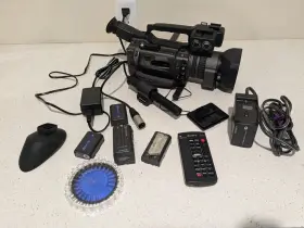 Dsr-pd150p Sony Mini Dv Tested And Working Bundle. Read