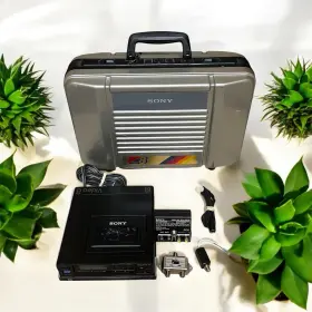 Evie-c8u Sony Mini 8 Video Ccd-m8u Recorder Player Ev-c8u With Hard Case And Adapters Japan