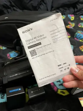Fdr-ax100 Sony Fdr-ax100/b 4k Camcorder - Black #3