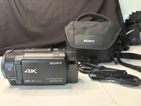 Fdr-ax30 Sony 4k Video Camera Handycam Black Optical 10x