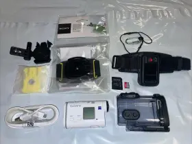 Fdr-x1000v Sony 4k Camera And Remote Monitor Waterproof Case 128gb Sd More