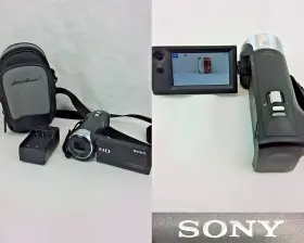 Hd-cx240 Sony Handycam Camcorder Tested Works Bundle #j3042