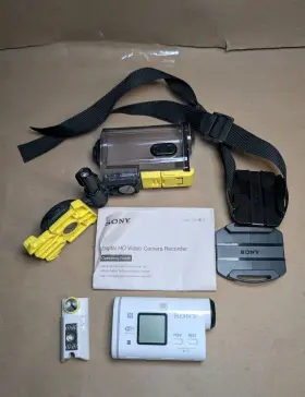 Hdr-as100v Sony Hdr-as100v/w Splashproof Action Cam Camcorder Waterproof Case No Charger