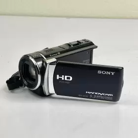 Hdr-cx210 Sony Hdr-cx210/b 30x Zoom Hd 5.3mp Digital Black Camcorder Works Broken Screen