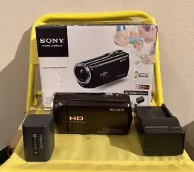 Hdr-cx390 Sony Handycam Hd Digital Video Camera Recorder Brown With Box