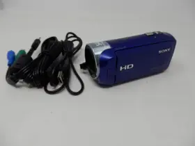 Hdr-dx240 Sony Model Blue 9.2mp Handycam Camcorder Tested Working With Charger Av