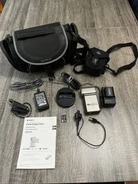 Hdr-tg5v Sony Handycam 10x Gps Digital Hd Camcorder - Inch Must Readft