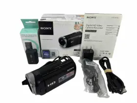 Hdr-cx330 Sony Hdrcx330/b Handycam Hd 1080p 60fps Avchd Camcorder 30x Black Tested Bundle