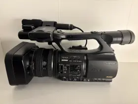 Ecm-nv1 Sony Hvr-z5e Hdv Camcorder Black Video Camera With Mic - Tested