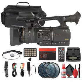 Hvr-z5u Sony Edi 1 Professional Hdv Camcorder Bundle With Xlr Audio More