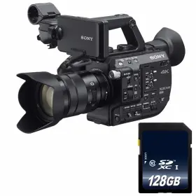 Pxw-fs5k-4 Sony Pxw-fs5 Xdcam Super 35 Camera System 18-105 Zoom Lens 128gb Sdxc Class 1