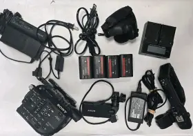 Pxw-fs5k Sony 4k Xdcam Camcorder Kit Lens Batteries Raw And Hfr Installed