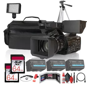Pxw-z300 Sony Edi6 6 Xdcam Camcorder 3 X Bp-u35 Battery 2 64gb Cards Case
