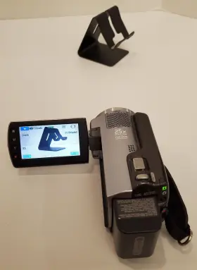 Sr87 Sony Dcr Camcorder Handycam C.zeiss 25x Zoom 80 Gb With Battery No Charger #2
