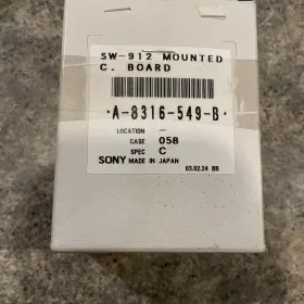 A-8316-549-b Sony Sw-912 Mounted Circuit Board Hdwf900h Oem Genuine-dial Nos