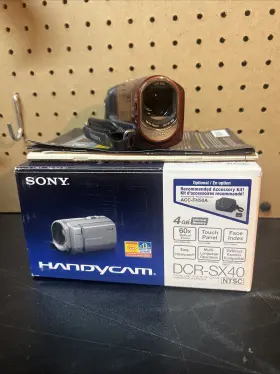 Sx40e Sony Handy Cam Dcr Digital Camcorder Red